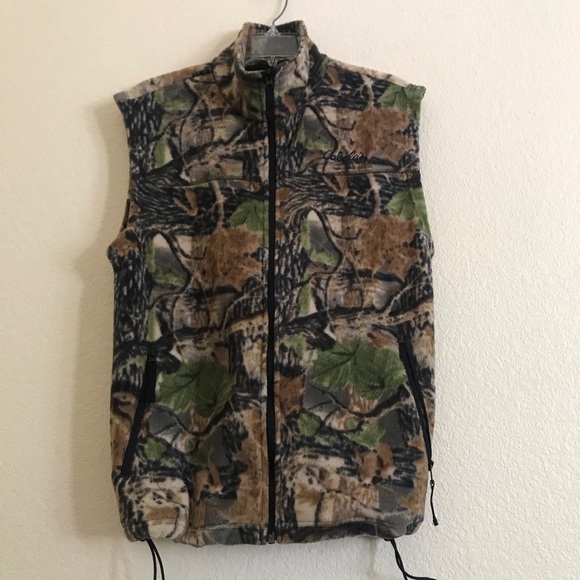 Cabela's Jackets & Blazers - Cabelas Outdoor Gear Camo Vest Fleece S/M Cinch Wind Waist Unisex Like New